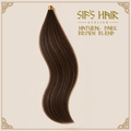 Natural Dark Brown Blend| Tape-In Extensions