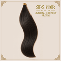 Natural Deepest Brown| Tape-In Extensions